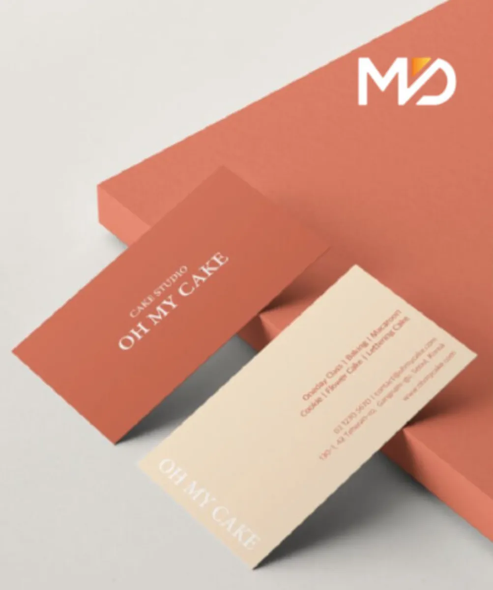 รายละเอียดงานพิมพ์นามบัตร MD Printing